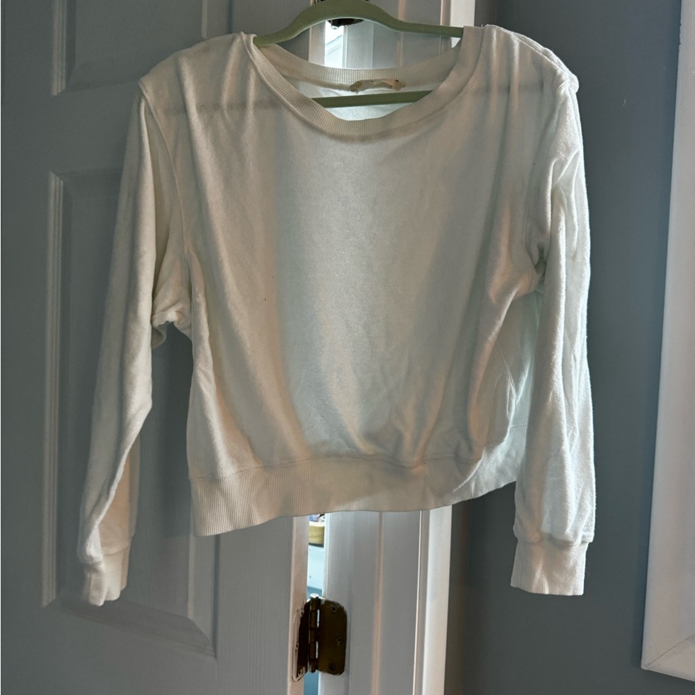 White Women's Long Sleeve Top
